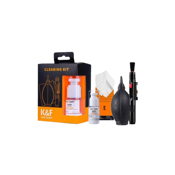 K&F KF 4-in-1 Cleaning Kit (1 Cleaning Pen, 1 Air Blower, 6 Vacuum Cleaning Cloths)