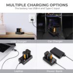 K&F Concept Battery for SONY NP-FZ100 2000mAh 2PCS + Dual Slot Charger