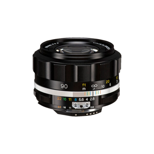 Voigtlander Lens 90mm f2.8 SL-II S AIS APO-Skopar for Nikon AIS - (Silver - Black)