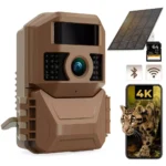 K&F Concept Solar Trail Camera Wifi Bluetooth Wireless Wildlife Camera 48MP*4K Ultra HD,Dual Battery