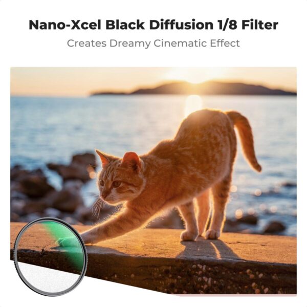 Black Mist Filter 1/8 Special Effects Filter Ultra-Clear Multi-layer Coated With Waterproof Scratch-Resistant and Anti-Reflection Nano-Xcel Series