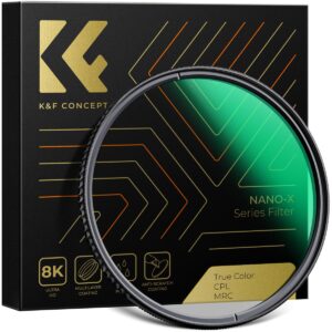 CPL Filter True Color Circular Polarizers Filter with 28 Multi-Layer Coatings for Camera Lens Nano-Xcel Series