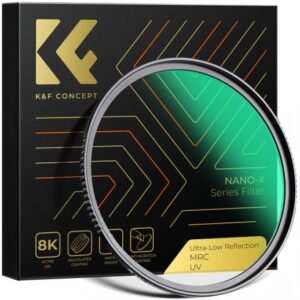 UV Filter 0.1% Ultra-low Reflection (titanium coating ) with 28 Multi-Layer Coatings Nano-Xcel Series