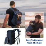 Multifunctional Camera Backpack DSLR/SLR Photography Backpack Fits 15.6 inch Laptop Compatible with Nikon/Sony/Olympus for Photography/Hiking/Travel - Backpack 20L Urban Wander 02 (Blue)