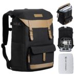 Camera Backpacks for Photographers Travel Bag for Tripod Camera Lence Accessory with laptop compartment and Rain Cover Waterproof Multi-Functional Camera Bags for Dslr Cameras - Backpack 20L Urban Wander 02 (Black)