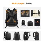 K&F Concept Camera Backpack Hardshell DSLR Photography Camera Bag with 15-15.6 Inch Laptop Compartment Waterproof Camera Case Compatible for Canon/Nikon/Sony/DJI Mavic Drone - Backpack 22L Nature Wander 10 (Black)