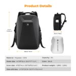 K&F Concept Camera Backpack Hardshell DSLR Photography Camera Bag with 15-15.6 Inch Laptop Compartment Waterproof Camera Case Compatible for Canon/Nikon/Sony/DJI Mavic Drone - Backpack 22L Nature Wander 10 (Black)