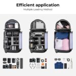 Camera Sling Bag Crossbody Bag Waterproof Camera Shoulder Backpack DSLR/SLR Camera Case Photography Bags with Tripod Holder for Canon/Nikon/Sony/Fuji/Gopro/DJI - Sling Bag 10L Urban Wander 02 (Black )