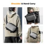 K&F Concept Alpha Camera Sling Bag 10L Photography Shoulder Bag, Compatible with Canon / Nikon / Sony Camears / DJI Mavic Drones - Sling Bag10L Urban Wander 01 (Grey)