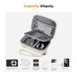 K&F Concept Digital Camera Case, Waterproof & Protective Small Camera Bag, Lightweight Camera Sling Bag with 2 Carrying Ways - Sling Bag 1L Urban Wander 07 (Rice white)