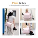 K&F Concept Camera Sling Bag Small Crossbody Camera Case DSLR/SLR/Cute Compact Shoulder Photography Bags for Photographers - Sling Bag5L Urban Wander 05 (Pink )