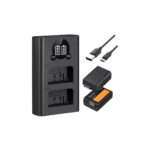 K&F Concept Battery for Nikon EN-EL25 1600mAh 2PCS + Dual Slot Charger - 1 Set Baterai Kamera