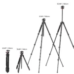 62"/1.6m Aluminum Tripod Lightweight and Portable DSLR Tripod,10KG Load Capacity Ball Head,Quick Release Plate for Travel and Work A234A1