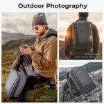 Professional Camera Backpack Large Size Photography Bag Compatible with Camera DSLR, 14.4'' Laptop,Tripod - Backpack 18L Nature Wander 04 (Grey)