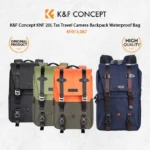 K&F KNF Concept 20L Tas Travel Camera Backpack Waterproof Bag - Camera Bag - Tas Kamera - Blue