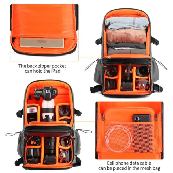 K&F Concept 32L Tas Large Travel Backpack Waterproof Photography - Camera Bag - Ransel Kamera