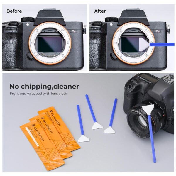 Cleaning Stick Set K&F Concept 24mm Full Frame Cleaning Stick Set (10PCS Cleaning Stick)