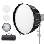 23.6" / 60cm Softbox Parabolic Hexadecagon Compatible with Bowens Mount with Honeycomb Grid Light Diffusers Carrying Bag for Photography Studio Speedlite Flash and Monolight