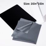 K&F Concept Cleaning cloth set needle one dust-free cleaning dry cloth for Electronics, dark gray, 4 pieces, 40.6*40.6cm , opp bag packaging