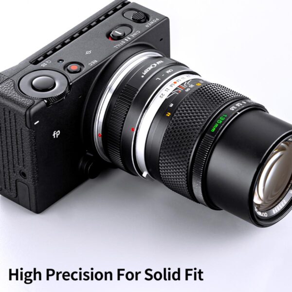 OM-L Manual Focus Compatible with Olympus OM SLR Lens to L Mount Camera Body Lens Mount Adapter