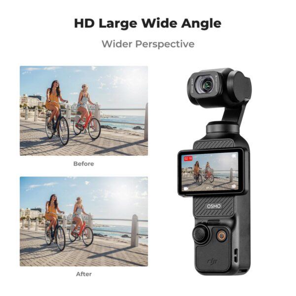 DJI Osmo Pocket 3 Magnetic Wide-angle Filter Action Camera Lens Accessories Magnetic Attach / Multi-Coated / Optical Glass