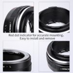 OM-L Manual Focus Compatible with Olympus OM SLR Lens to L Mount Camera Body Lens Mount Adapter