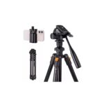 70"/1.77m Lightweight Aluminum Tripods for Photograph and Live Streaming Model K234A0+Video Head