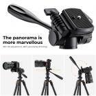 70"/1.77m Lightweight Aluminum Tripods for Photograph and Live Streaming Model K234A0+Video Head