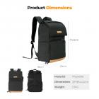 K&F Concept 22L Camera Case for Photographers Large Capacity Camera Bags with Raincover, 15.6 Inch Laptop Compartment for Camera Drone Bags - Backpack 22L Nature Wander 11 (Black)