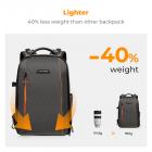 K&F Concept Camera Backpack for Photographers Large Waterproof Photography Camera Bag with Laptop/Tripod Compartment for Men Women - Backpack 18L Nature Wander 05 (Dark Grey)