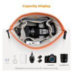 K&F Concept Camera Sling Bag Small Camera bag Lightweight Crossbody and Inner Liner Bag for Protection and Versatility, Orange