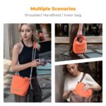 K&F Concept Camera Sling Bag Small Camera bag Lightweight Crossbody and Inner Liner Bag for Protection and Versatility, Orange