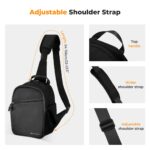 Camera Sling Bag Small Camera Crossbody Shoulder Backpack DSLR/SLR/Mirrorless Camera Compact Case Photography Bags 5L - Urban Wander 08 (Black)