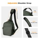 Camera Sling Bag Small Camera Crossbody Shoulder Backpack DSLR/SLR/Mirrorless Camera Compact Case Photography Bags 5L - Urban Wander 08 (Green)