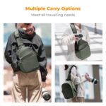 Camera Sling Bag Small Camera Crossbody Shoulder Backpack DSLR/SLR/Mirrorless Camera Compact Case Photography Bags 5L - Urban Wander 08 (Green)