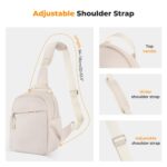 Camera Sling Bag Small Camera Crossbody Shoulder Backpack DSLR/SLR/Mirrorless Camera Compact Case Photography Bags 5L - Urban Wander 08 (Beige)