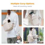 Camera Sling Bag Small Camera Crossbody Shoulder Backpack DSLR/SLR/Mirrorless Camera Compact Case Photography Bags 5L - Urban Wander 08 (Beige)