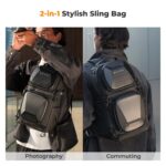 Camera Sling Bag Crossbody Bag Hardshell Camera Shoulder Backpack DSLR / SLR / Mirrorless Camera Case Photography Bags for Photographer