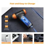 K&F Concept 14 in 1 Compressed Air Duster, Stepless Adjustable 150000RPM Electric Air Duster, Adjustable&Portable Air Blower for Deep Clean, Computer Keyboard Car Home- Replace Compressed Air Cans