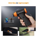 K&F Concept 14 in 1 Compressed Air Duster, Stepless Adjustable 150000RPM Electric Air Duster, Adjustable&Portable Air Blower for Deep Clean, Computer Keyboard Car Home- Replace Compressed Air Cans