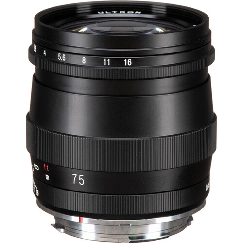 Voigtlander Ultron 75mm f/1.9 Lens (Multicoated, Matte Black)