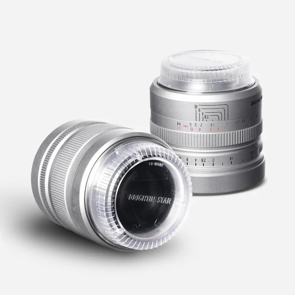 Brightin Star 50mm F0.95 APS-C Night God Portrait Star Manual Fixed Focus Lens Suitable For Fuji X (Silver)