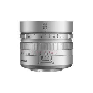 Brightin Star 50mm F0.95 APS-C Night God Portrait Star Manual Fixed Focus Lens Suitable For Fuji X (Silver)