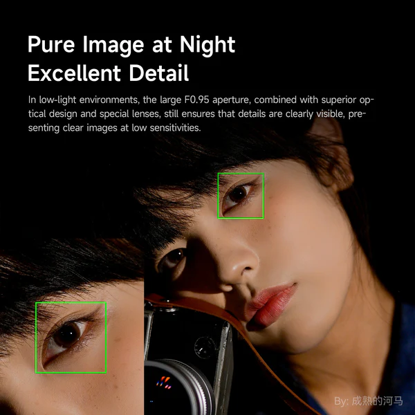 50mm F0.95 APS-C Night God Portrait Star Manual Fixed Focus Lens Suitable For Fuji X-Mount
