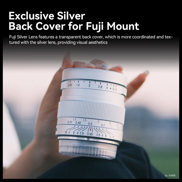 Brightin Star 35mm F0.95 APS-C Night God Portrait Star Manual Fixed Focus Lens Suitable For Fuji X-Mount (Silver)