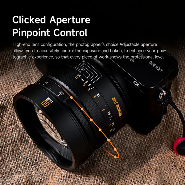 Brightin Star 50mm F0.95 APS-C Night God Portrait Star Manual Fixed Focus Lens Suitable For Panasonic/Olympus MFT Mount