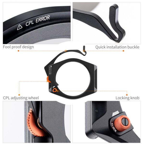 K&F KN KF Concept Square Filter Pro Kit CPL + ND1000 + GND8 + Holder