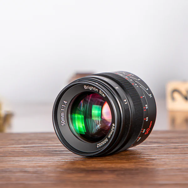 Brightin Star 50mm F1.4 APS-C Manual Focus Prime Lens for Sony E Mount