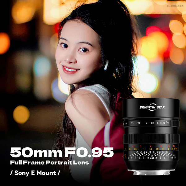 Brightin Star 50mm F0.95 Full Frame Large Aperture Camera Lens For Canon RF Mount
