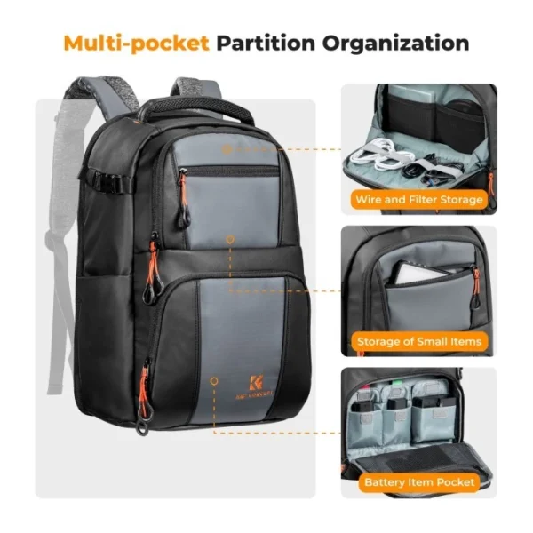 K&F Concept BETA BACKPACK 30L Camera Bag - Tas Kamera - Ransel Kamera - Tas Photographer